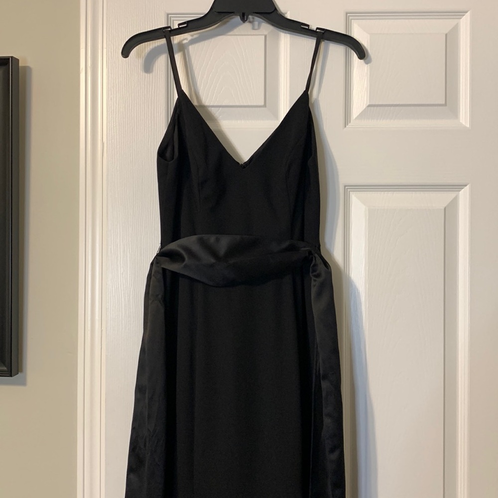 WHITE by Vera Wang floor length formal dress, color = black, size = 6, worn once